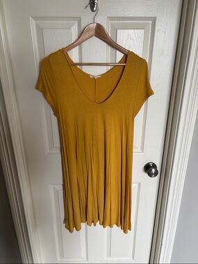 Mustard T Shirt Dress